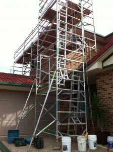 Scaffolding required to repair gabbles