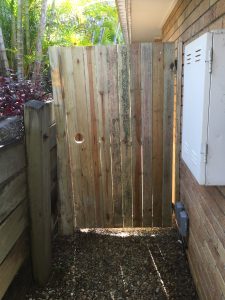 AFTER a gate was installed